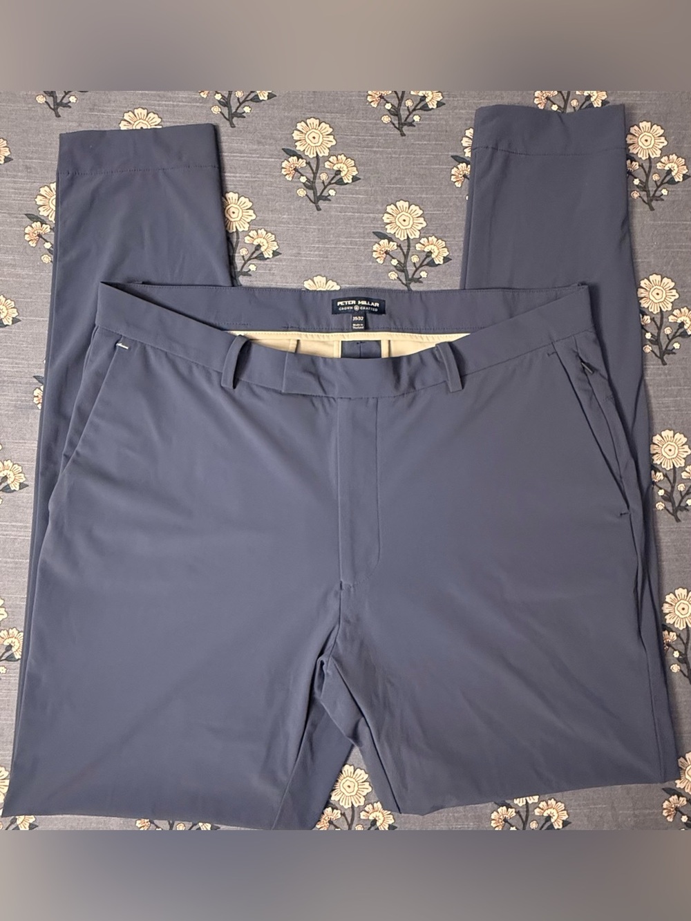 Peter Millar Surge Performance Pants – Men’s 35x32 – Cadet Blue – EUC